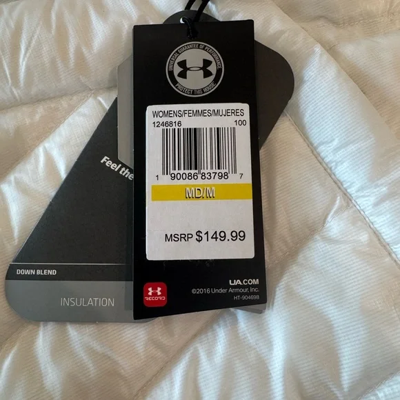 Under Armour White Puffer Vest - Picture 2 of 6